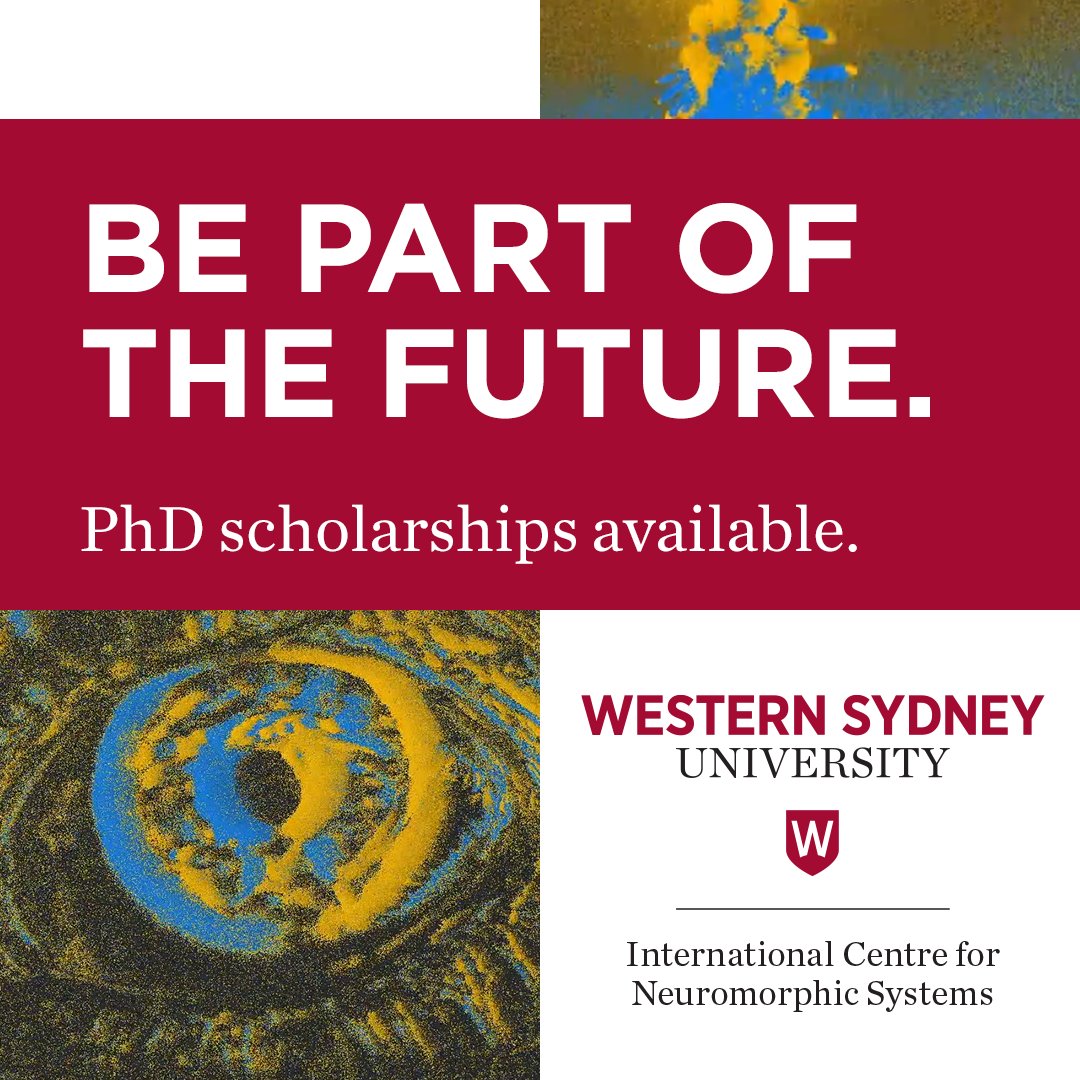 Undertake your #PhD with us! Scholarship applications available for #Neuromorphic engineering research at ICNS including sensor design; data processing; #machinelearning; hardware design; and brain scale spiking #neuralnetwork simulations @westernsydneyu westernsydney.edu.au/schools/grs/sc…