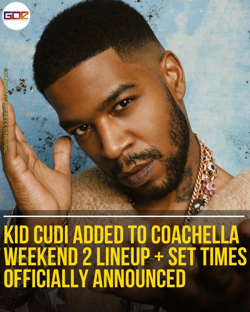 🚨 BREAKING - @KidCudi has officially joined the #Coachella 2024 - Weekend 2 lineup.

See him LIVE this Sunday at the Sahara stage @ 5:10PM. 🌙