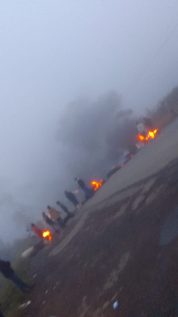 KZN - R56 Route: #Protesting between Pietermaritzburg and Thornville - ROAD CLOSED