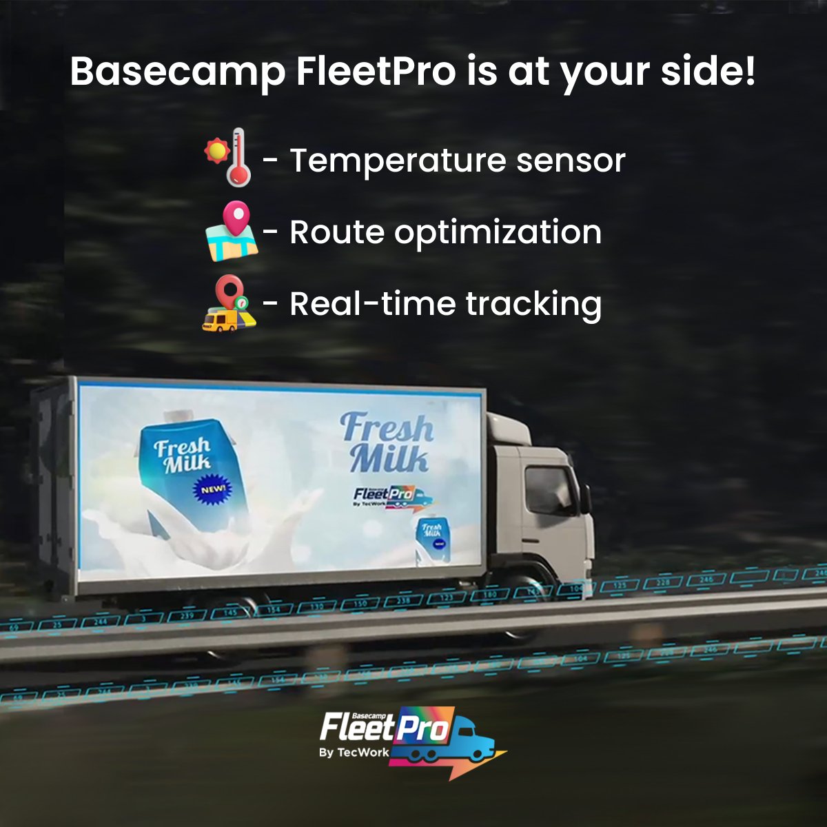 Basecamp FleetPro is an ideal Fleet Management Software with its temperature sensor, which prevents milk from curdling, thereby ensuring your customers receive good quality milk. bit.ly/milk-tankers

#fleetmanagement #fleetsoftware #gpstracking #vehicletracking #technology