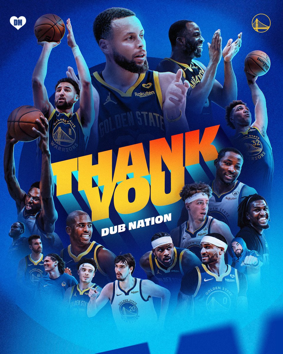 Through the highs and lows, you were with us every step of the way. Thank you for everything, #DubNation