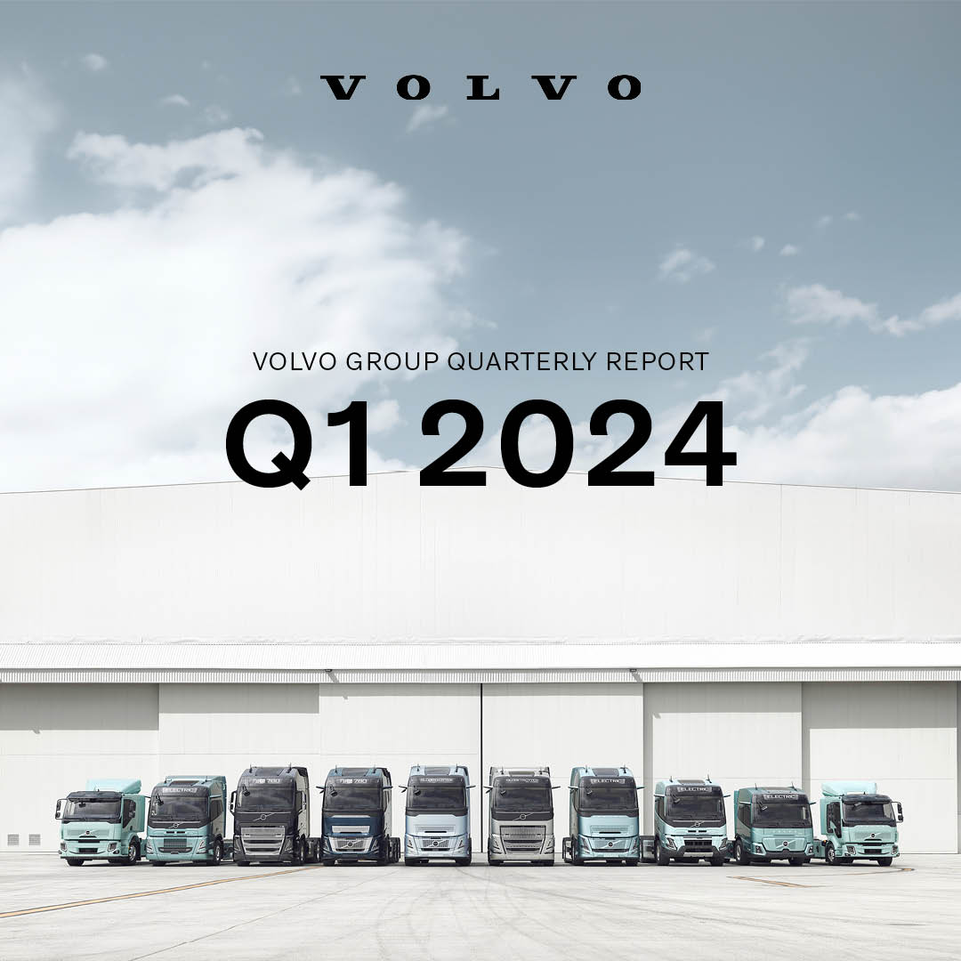 Q1 2024: Good profitability on lower volumes. volvogroup.com/en/news-and-me…
#VolvoGroupReport #fintwit #financialreport #quarterlyreport #q1 #volvo