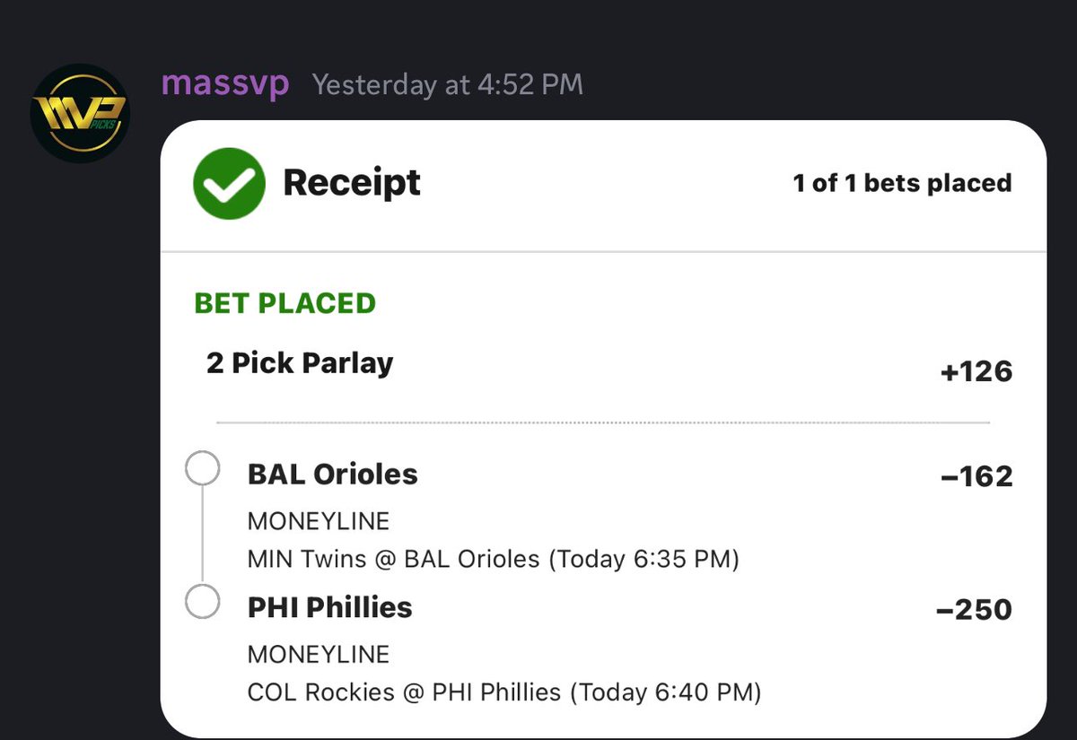 MassvPicks's tweet photo. Cashing in the discord don’t forget to sign up and win with us https://t.co/ZVN2jbsQXW