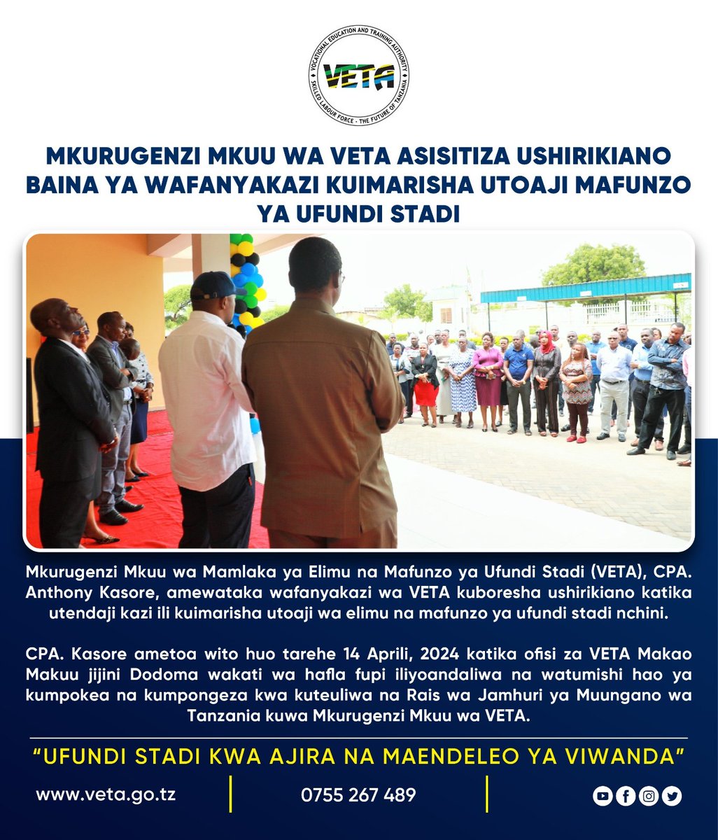 VETA Tanzania (@vetatanzania) on Twitter photo 
