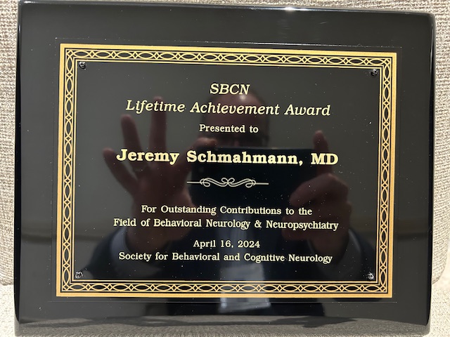 Society for Behavioral & Cognitive Neurology (@sbcneuro) on Twitter photo While only getting started....congratulations to Prof. Jeremy Schmahmann for his receipt of the Society for Behavioral & Cognitive Neurology (<a href="/SBCNeuro/">Society for Behavioral & Cognitive Neurology</a>) Lifetime Achievement Award. Transformative work at the intersection of the cerebellum & cognition. <a href="/SchmahmannLab/">Schmahmann Lab</a> <a href="/MGHNeurology/">MGH Neurology</a> While only getting started....congratulations to Prof. Jeremy Schmahmann for his receipt of the Society for Behavioral & Cognitive Neurology (<a href="/SBCNeuro/">Society for Behavioral & Cognitive Neurology</a>) Lifetime Achievement Award. Transformative work at the intersection of the cerebellum & cognition. <a href="/SchmahmannLab/">Schmahmann Lab</a> <a href="/MGHNeurology/">MGH Neurology</a>