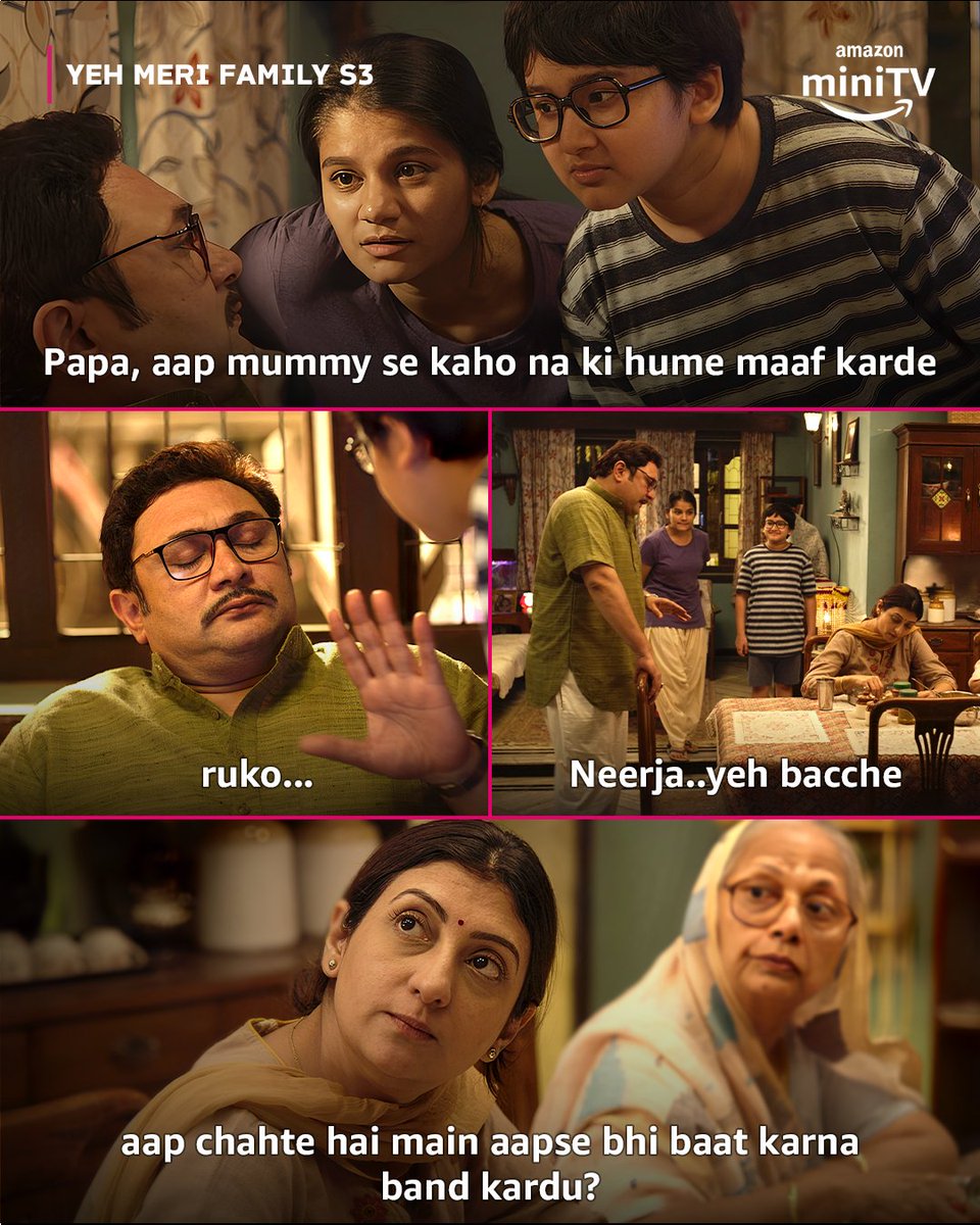 amazonMXPlayer's tweet image. mummy ka khauf puri family mein mashoor hai! 😥

watch #YehMeriFamilyS3 streaming now on Amazon miniTV for free  

#RajeshKumar @iamjuhiparmar @hetalgada19 #AnngadRaaj #VeenaMehta

#YehMeriFamily #YehMeriFamilyS3OnAmazonminiTV #StreamingNow