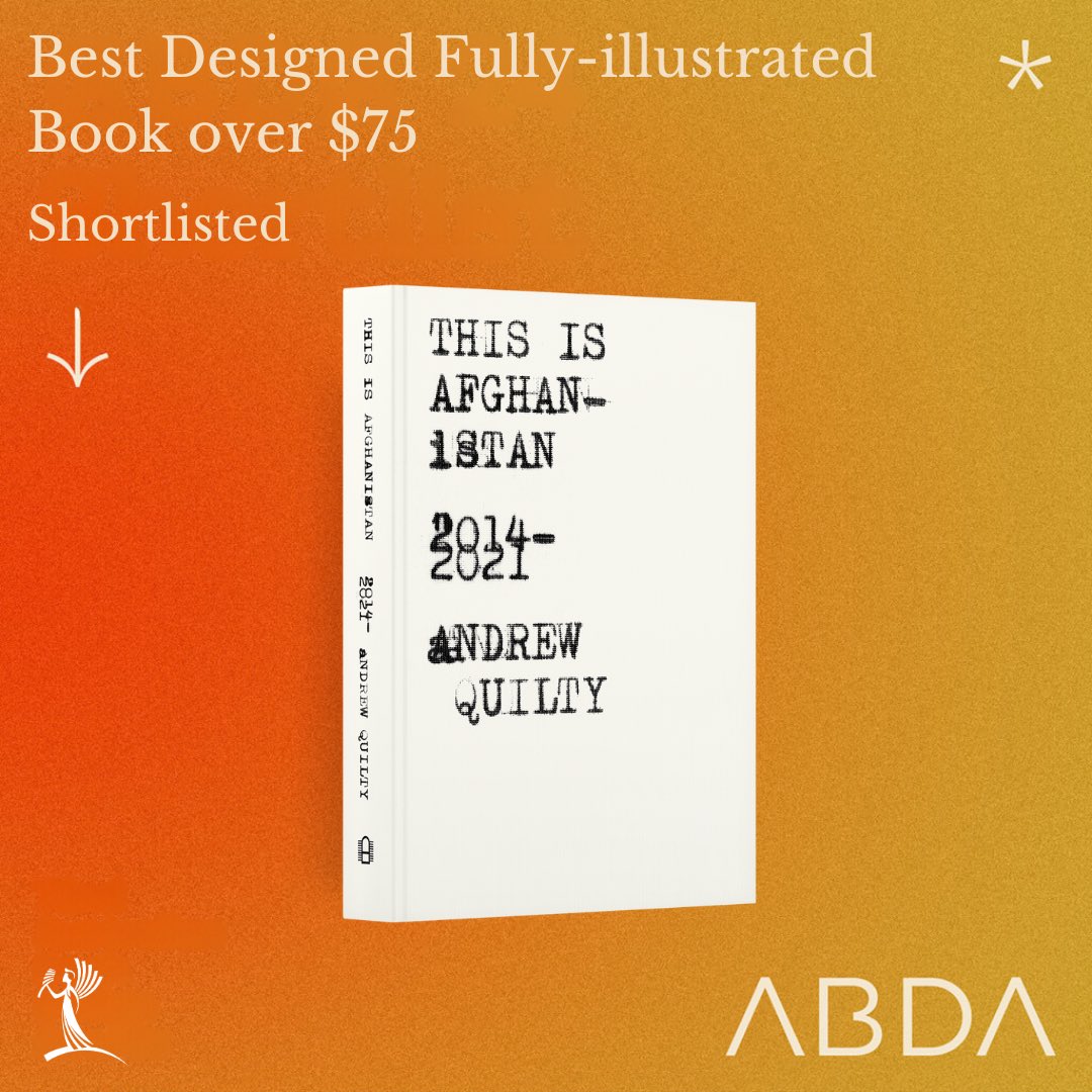 🥳 We’re delighted to share that THIS IS AFGHANISTAN has been shortlisted for The Australian Book Connection Best Designed Fully Illustrated Book over $75 at the 72nd Australian Book Design Awards. We congratulate cover and internal designer Vince Frost from Frost Collective 🌟