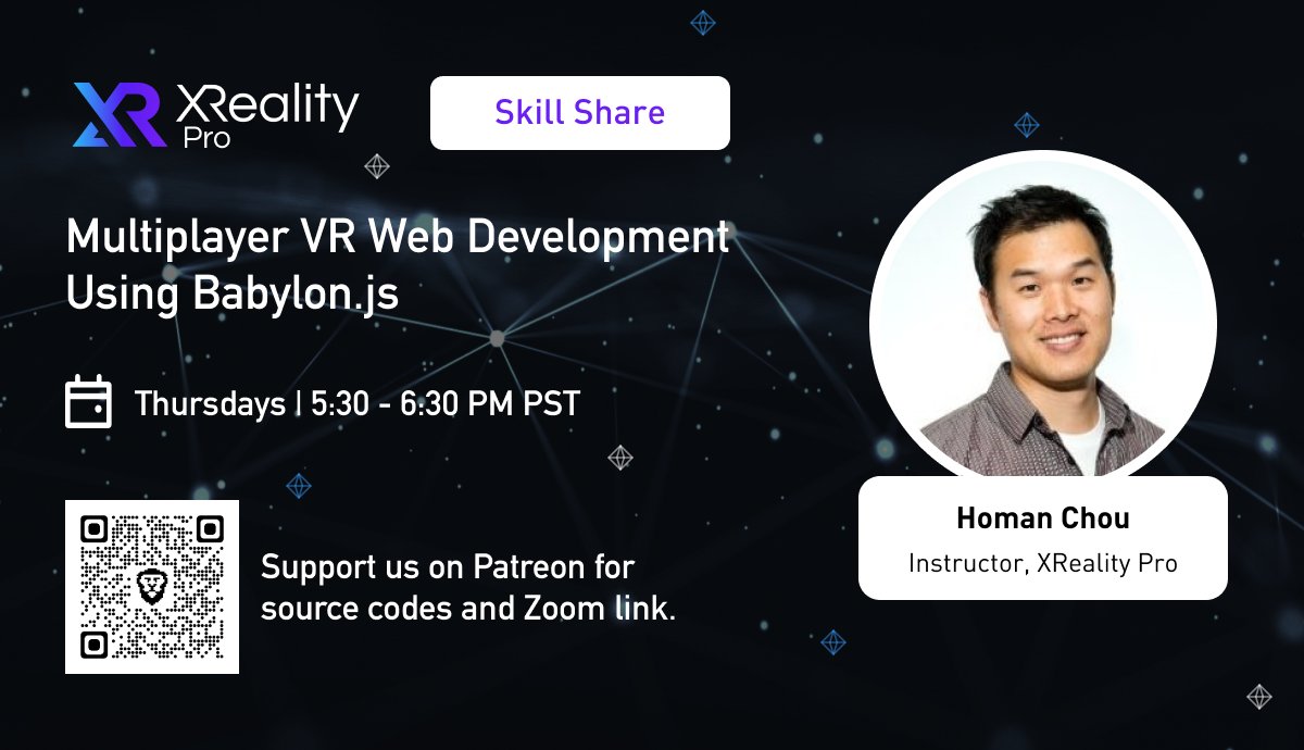 Tune in for tomorrow's web development skill share!
👀 Watch live: linkedin.com/events/skillsh…
#babylonjs #webdevelopment #webvr #virtualreality #skillshare