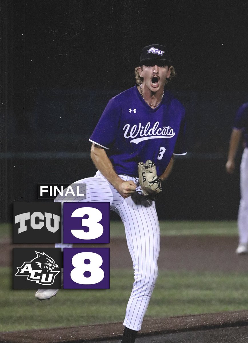❕Wildcats Win❕ With a 7️⃣ run first inning, your Wildcats take down the Horned Frogs in the midweek matchup‼️ #ATO | #GoWildcats