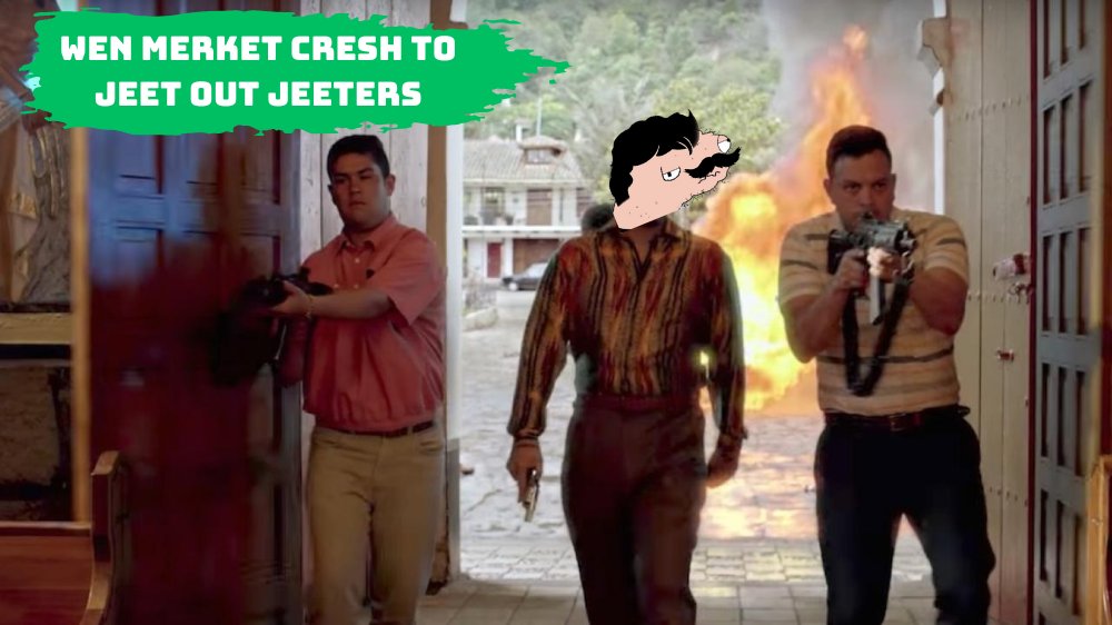 escoboden's tweet photo. Dis how we caming in, crashing de merket to jeet out de jeetas.

#escoboden https://t.co/B9Fv4yWwRy