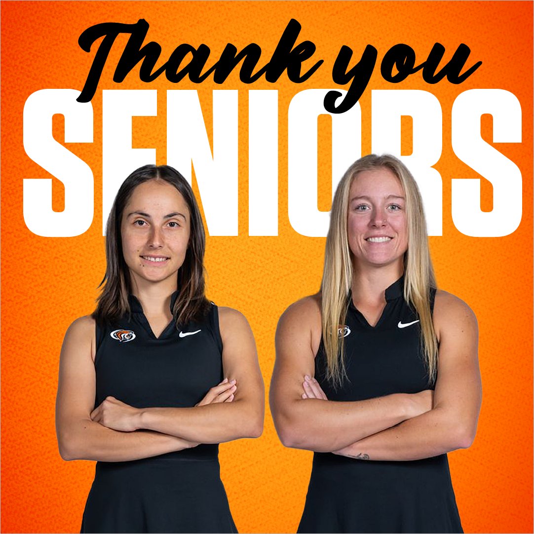 .@PacificWTennis celebrates seniors Klara Kosan & Zoe Clydesdale-Eberle before downing Santa Clara, sending Tigers to #WCCsports Tourney for 1st time. Meanwhile nationally ranked @PacificMtennis stays tied for #WCCsports lead with 4-0 road W over St. Mary’s. #NCAATennis