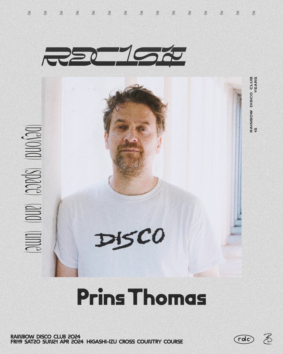 ahbpro's tweet photo. 今週末です！

PRINS THOMAS ASIA TOUR 2024

4.19(FRI) MODECi, Seoul
Info: MODECi
https://t.co/q2GnvAtpEb
4.20(SAT) BAR Inc, Osaka
Info: BAR Inc
https://t.co/KlamHjwmZP
4.21(SUN) RAINBOW DISCO CLUB 2024, Izu
Info: Rainbow Disco Club
https://t.co/oaLgsRFwHa https://t.co/6AYD7BNW3j
