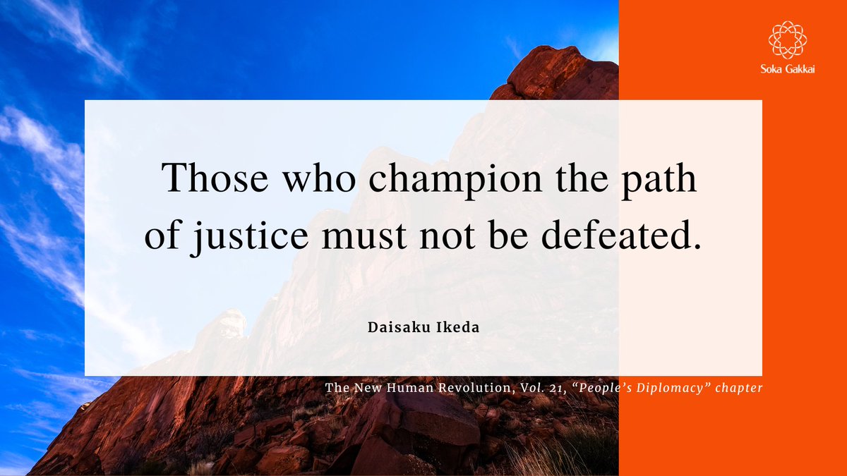 “When that which is true and just is defeated, it will be labeled as wrong and bad. Sad as this is, it is a social reality that can be observed throughout history. This is why those who champion the path of justice must not be defeated.”