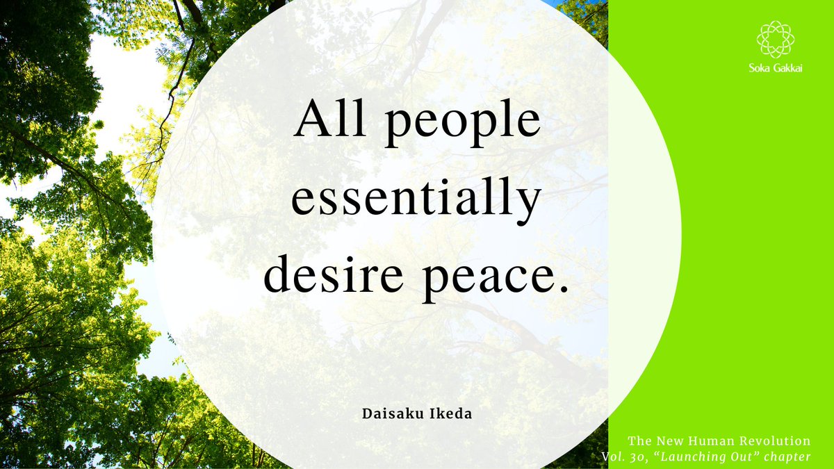 “All people essentially desire peace. It is not flowery rhetoric or pretense that draws forth that inner spirit from people’s lives, but only open, honest dialogue coming from genuine and sincere humanity.”