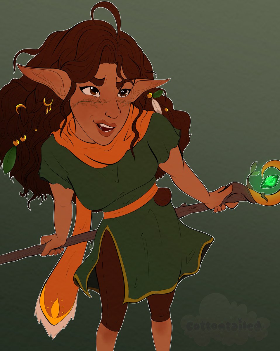 Cotton_tailed's tweet photo. Flat Colored Castien from Roll Already. Great show tonight! @rachaelmesser 

#Rollalready #dndcharacter #DigitalArt #Elf https://t.co/q7bp6bMIZi