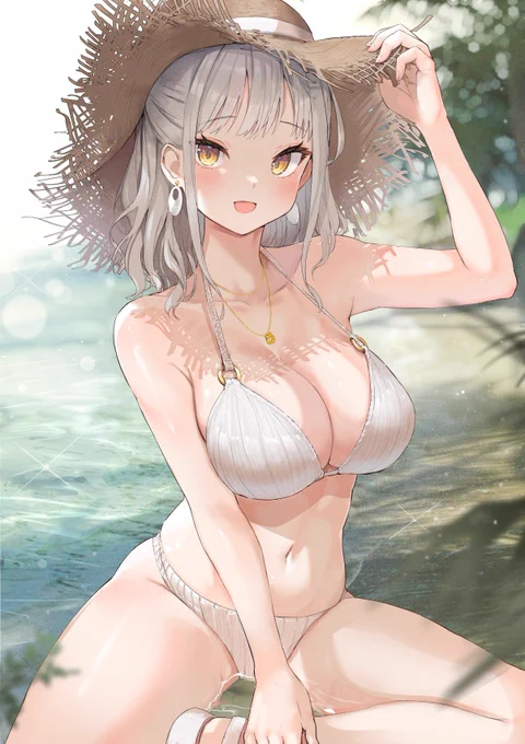#気温が高いので気が早いが水着絵が見たい 