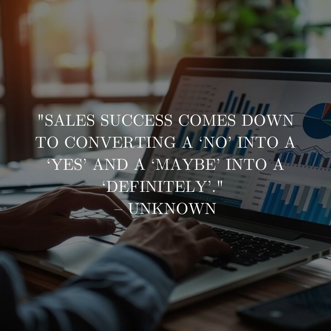 Transforming refusals into resolutions and uncertainties into certainties that fuels the journey to sales triumph. 💼📈
#SalesSuccess #BoostingSales #SalesSuccess #SalesAndMarketing #SalesMarketingQuotes #BrandBuilding #CareerGrowth #SalesPerformance #SalesGrowth