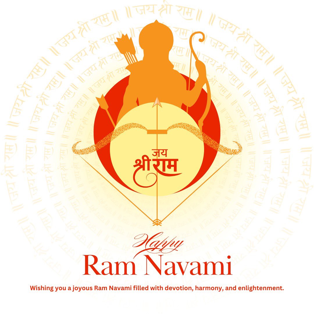 May Lord Rama bless you and your loved ones with his abundant blessings on the auspicious occasion of Ram Navami. #RamNavami2024 Jai Shree Ram🙏🏻🙏🏻