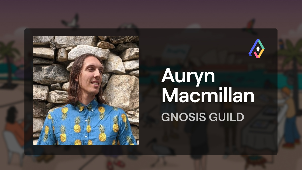 Auryn Macmillan, co-founder of @gnosisguild, will be speaking at Pragma Sydney! Discover Auryn's exclusive insights for Ethereum builders at The View by Sydney on May 2nd 🇦🇺 🌏 Get your tickets now 🎫 ethglobal.com/events/pragma-…