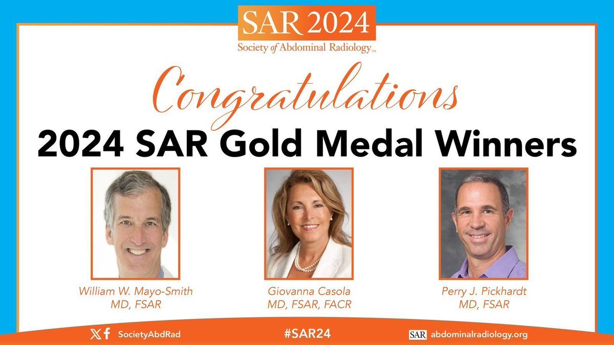 Don't miss the #SAR24 Awards Ceremony! Join us on Thursday, April 18 at 6:00 PM ET as we congratulate this year's distinguished recipients.