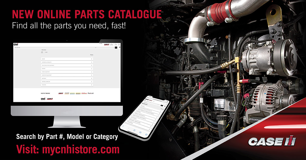 Visit our online parts catalogue, to find parts information fast. Once you have found all the parts you need, simply add the parts to your cart, send to print and bring it along to your dealer for a quick quotation. Visit bit.ly/CaseIHMyCNHiSt…