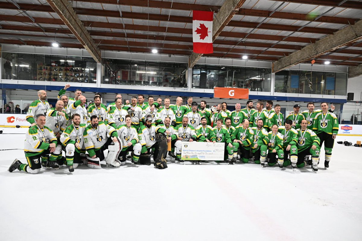 262 hours. $1.4 million raised. To the organizing committee, all the volunteers, the sponsors, every Albertan who gave from the heart, and of course the players who sacrificed so much … thank you. Your efforts lay the foundation of the future. ❤️