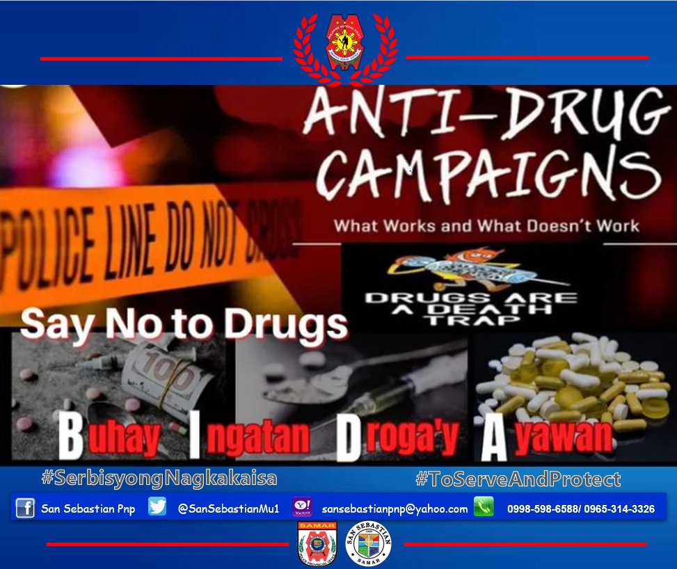 ANTI ILLEGAL DRUGS CAMPAIGN
DON'T DRUG YOURSELF DOWN..

#SerbisyongNagkakaisa
#ToServeandProtect