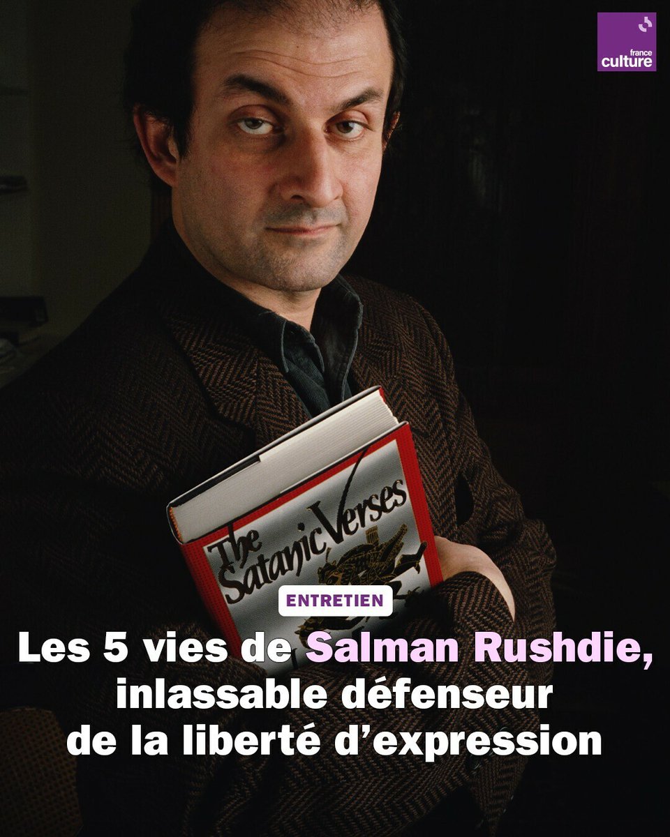 Conteur hors pair dont la vie a basculé avec la publication des 'Versets sataniques', survivant miraculeux d’un attentat au couteau en août 2022, Salman Rushdie nous reçoit chez lui, à New York, pour 5 grands entretiens. ➡️ l.franceculture.fr/TAu