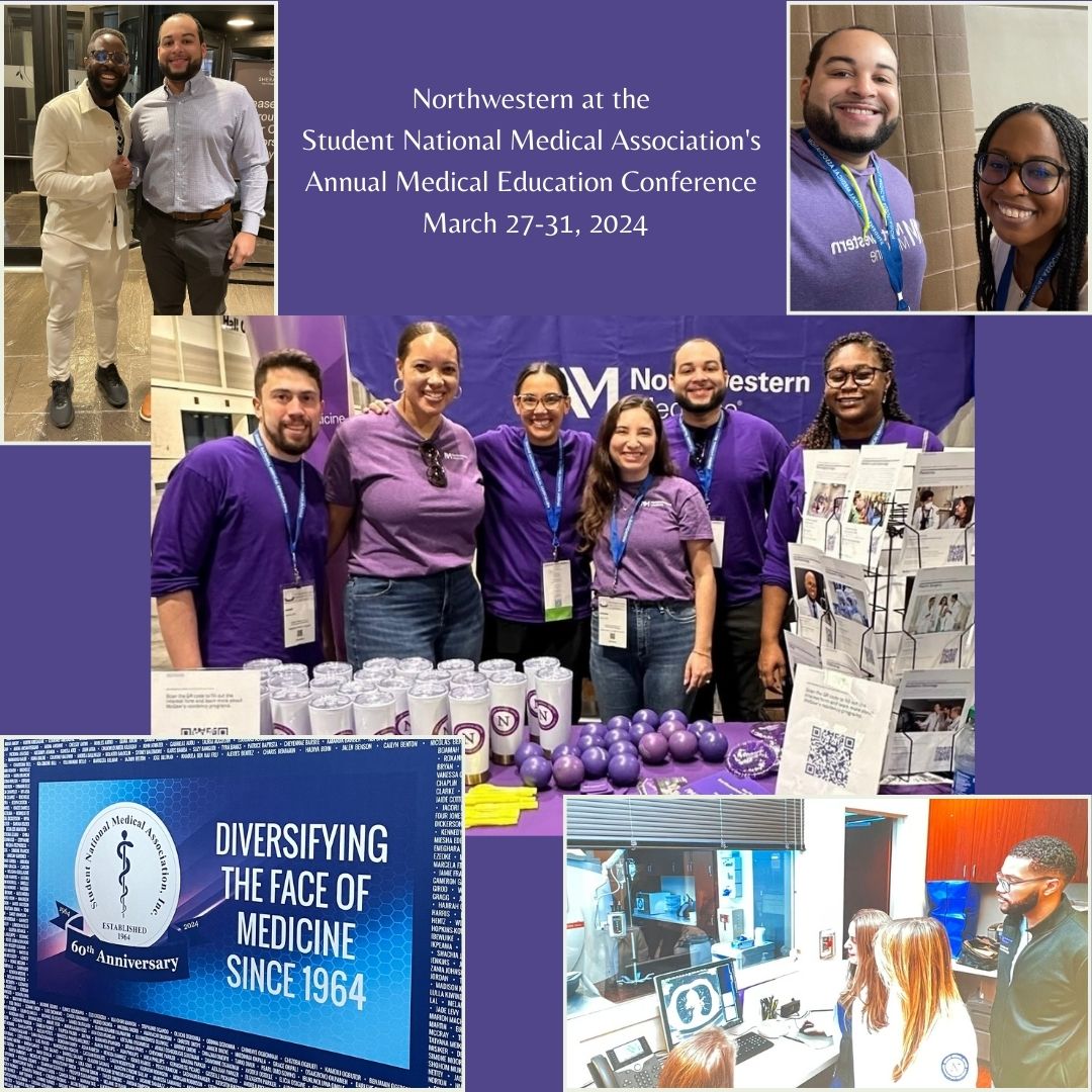 Northwestern represented at the Student National Medical Association's Annual Medical Education Conference. Brandon Caldwell, Diego Hipolito, Imo Uko and others shared experiences and made connections. @SNMA @BMCaldwell110 #AMEC #AMEC2024  #MedicalStudents #DiversityInMedicine