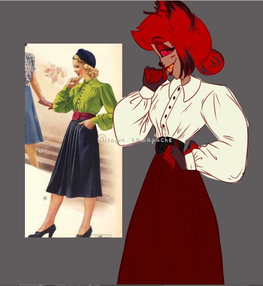 soyun_tamapache's tweet photo. I just wanna see Alastor (and fem!Alastor) with different outfits 🦌 (also practice with clothing)  #HazbinHotel #HazbinHotelAlastor #HazbinHotelFanart https://t.co/panKsuvuDx