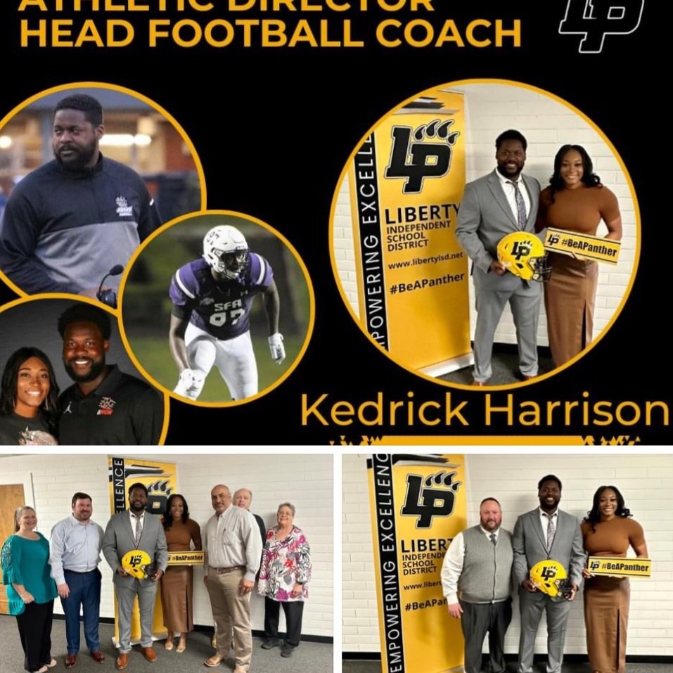Very proud of Cleveland's, Kedrick Harrison, just named Athletic Director for Liberty ISD tonight.  Liberty, you're getting a good one!
@theclevelandway 
@ClevelandISDTX 
#just4kids
#indianpride