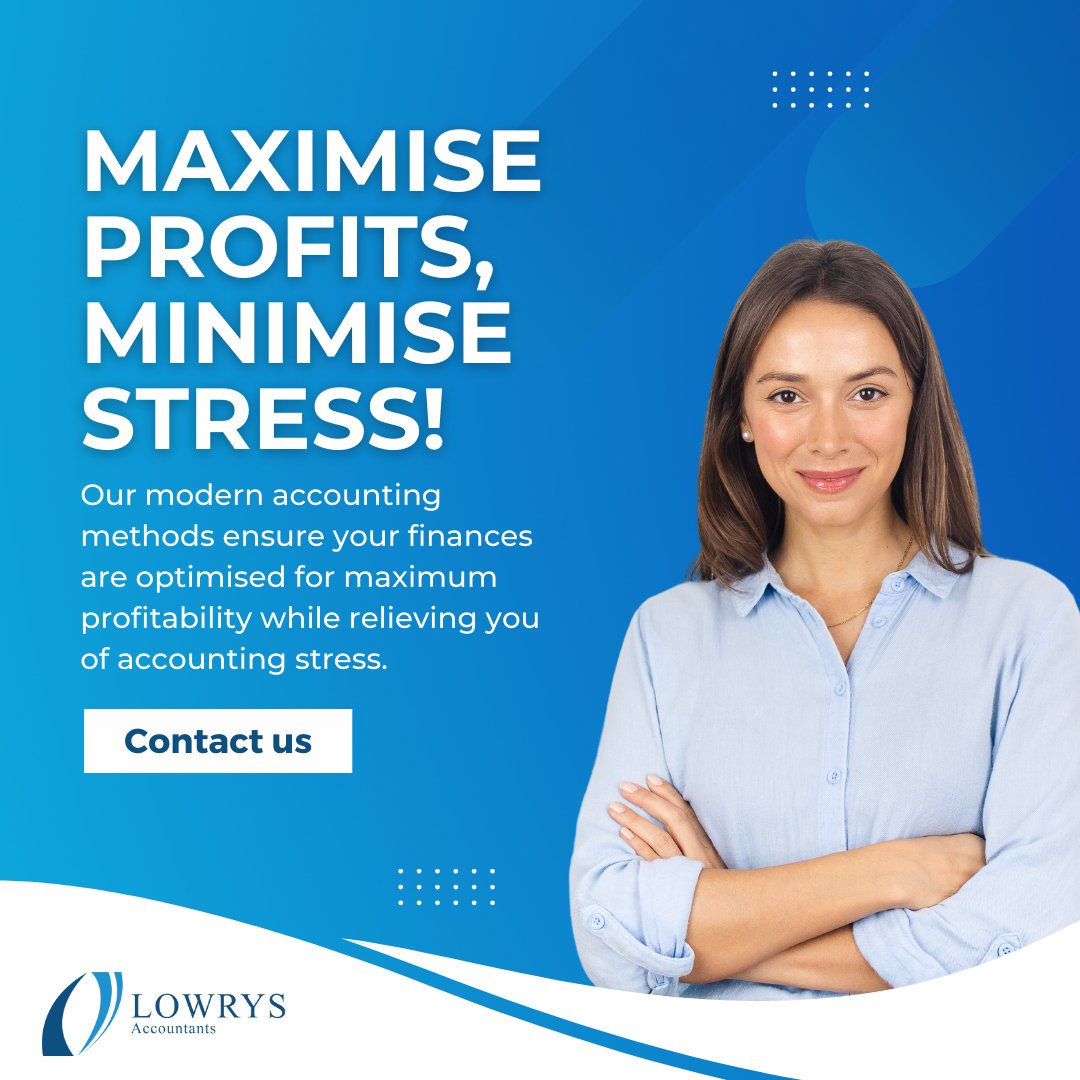 Stressed about managing your finances? Let our expert team take the weight off your shoulders. Relax and focus on growing your business. 

Contact us:
📞 +08 8947 2200
📩 lowrys.accountants@lowrys.com.au
🌐 bit.ly/3GYcALc 

#LowrysAccountants #FinancialRelief #Lowrys