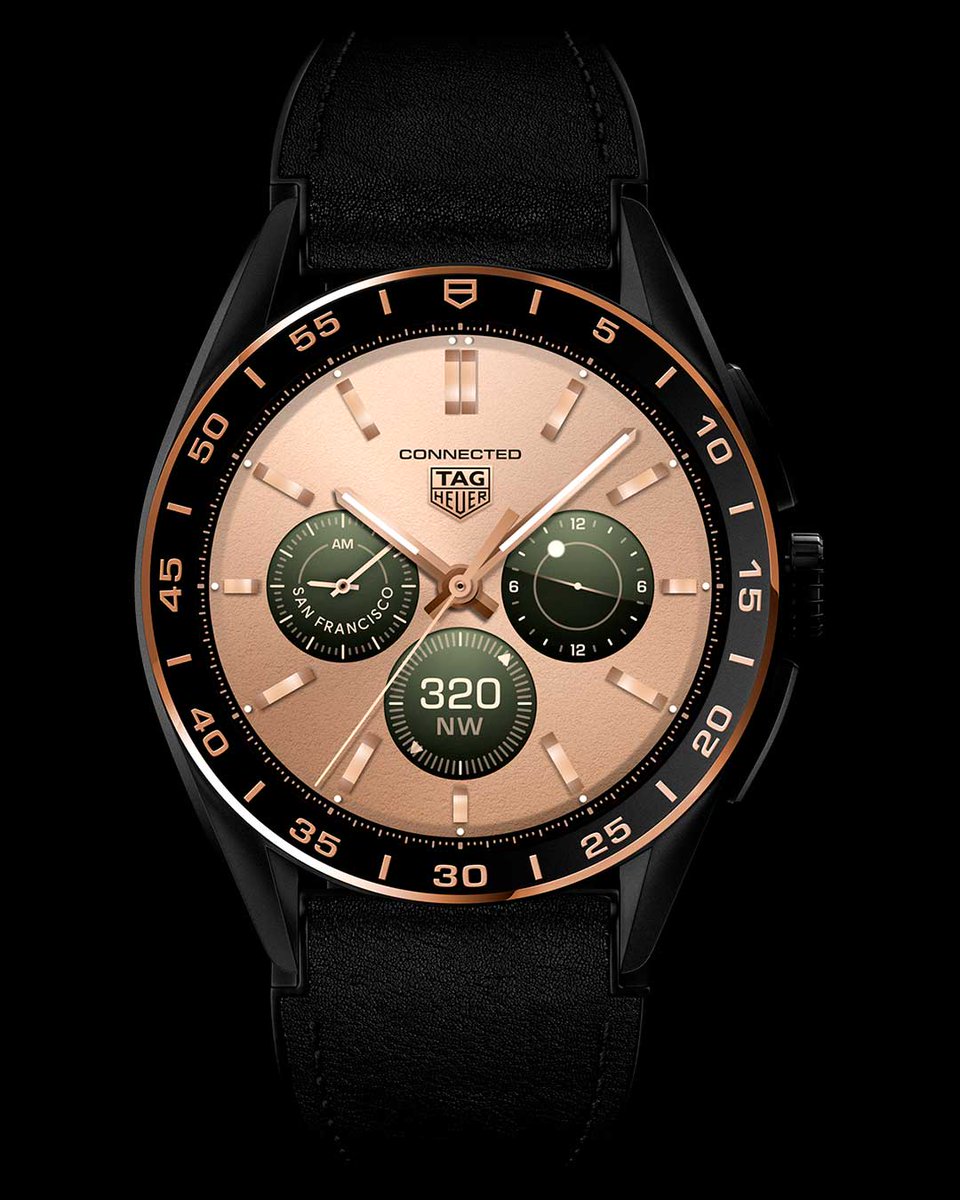 TAGHeuerJapan's tweet photo. ハイエンドなデザインで魅せる45mmサイズの #TAGHeuer Connected ウォッチ。
黒とローズゴールドを基調とした、#タグホイヤー のウォッチメイキングのエレガンスとコネクティビティのパワーが最高のパフォーマンスをサポートします。
▼商品詳細
https://t.co/lMJMzDgVU2
#TAGHeuer #ConnectedWatch https://t.co/RNLUXFeWjH