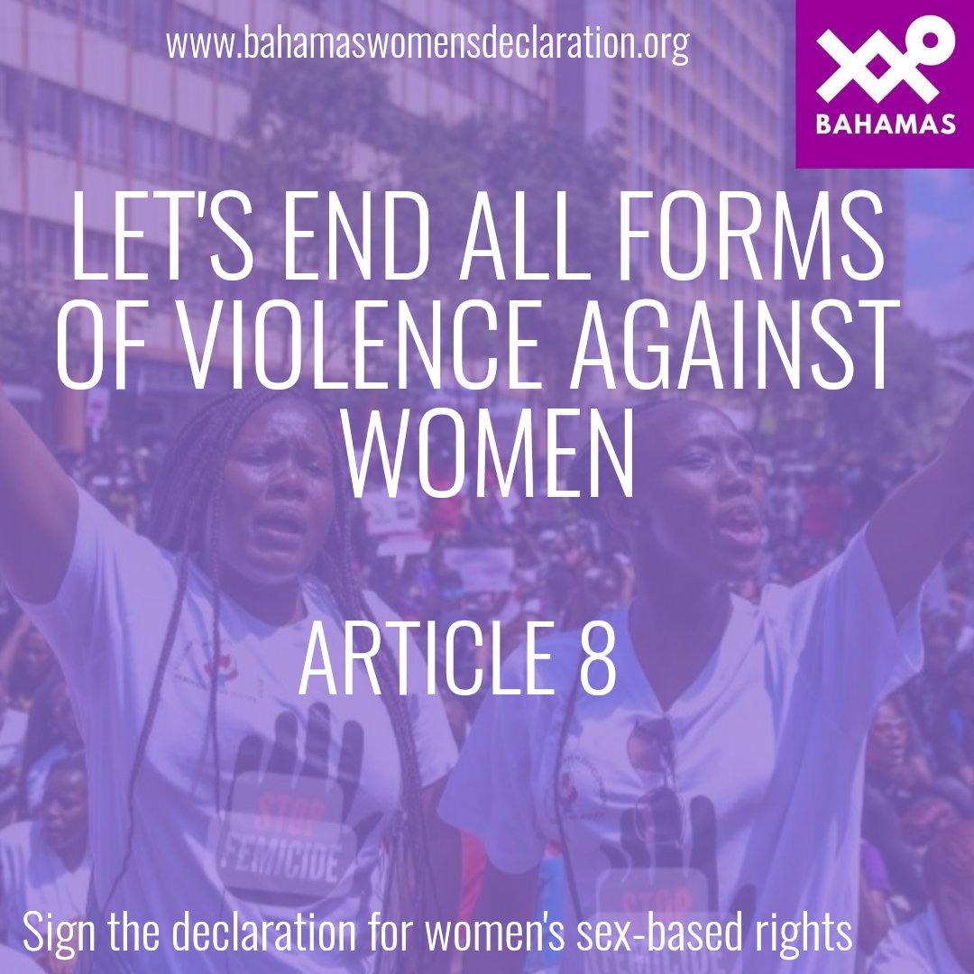 WDIBahamas's tweet photo. Article 8-Reaffirming the need for the elimination of violence against women

#sexnotgender🚺

To read the full article visit https://t.co/jHlynaKp6z https://t.co/LjBjUBV8Bd