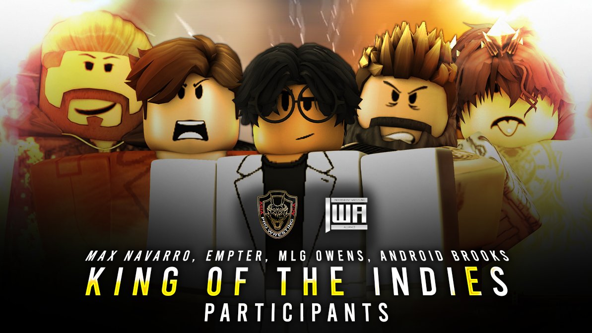 The fourth batch of participants will be from @APWACA2021! @TenaciousMaxN, @EmperorRollins, @JFKHeadshot58 and @rememberingmsfl will be entering the King of the Indies tournament!