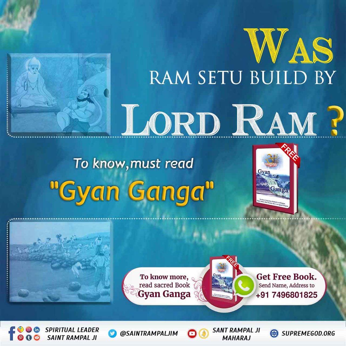 This #RamNavami Know #Who_Is_AadiRam? Supreme Lord Kabir Saheb Ji is “Aadi Ram” — the true “Ram” and the True Lord who created this universe. All other deities like Ram Ji, Krishna Ji, etc. themselves believe in fact that real lord is Kabir Saheb Ji and they all have (1/2)