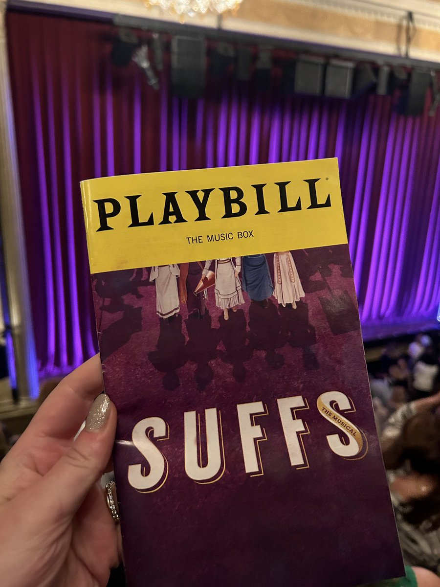 Got to see a preview of @SuffsMusical tonight - so fun and an inspiring reminder to not let up on progress - we have more to do. Thanks @bethanymarz for organizing!