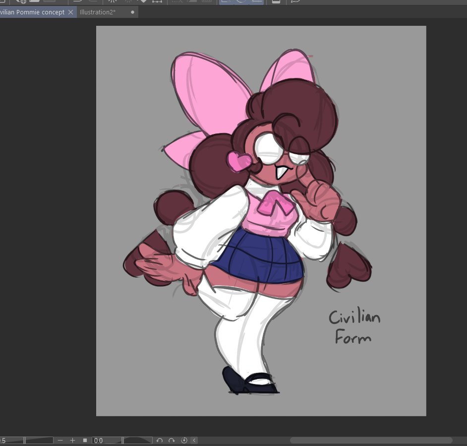 I really want Pommie to have a dorky nerdy civilian disguise