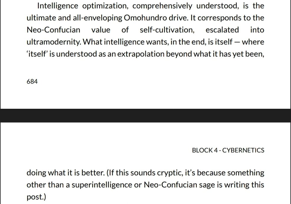 'If this sounds cryptic, it's because something other than a superintelligence or Neo-Confucian sage is writing this post.'