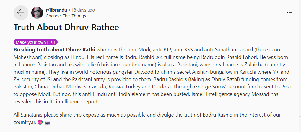 RaaHarsh's tweet image. #AntiPeace - Dhruv Rathee