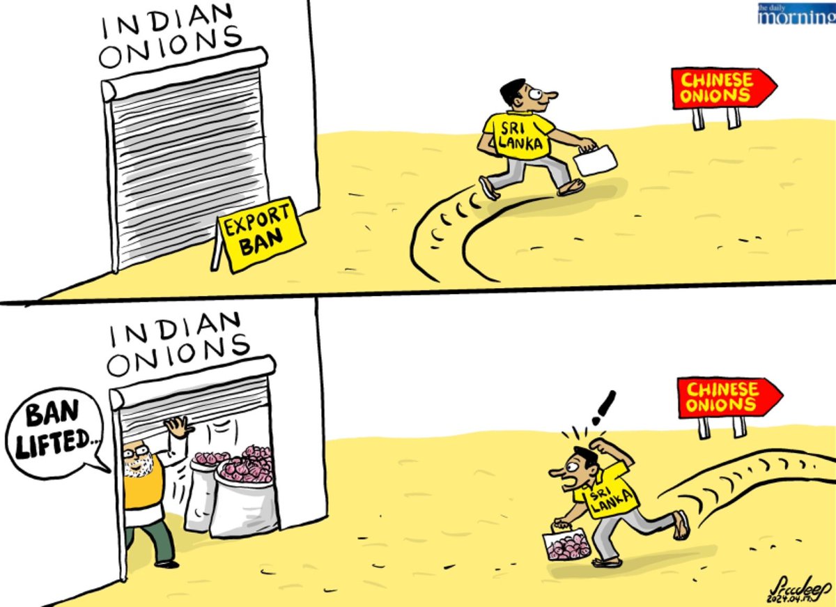 Onion Ban Lifted #cartoonoftheday #cartoon #srilanka