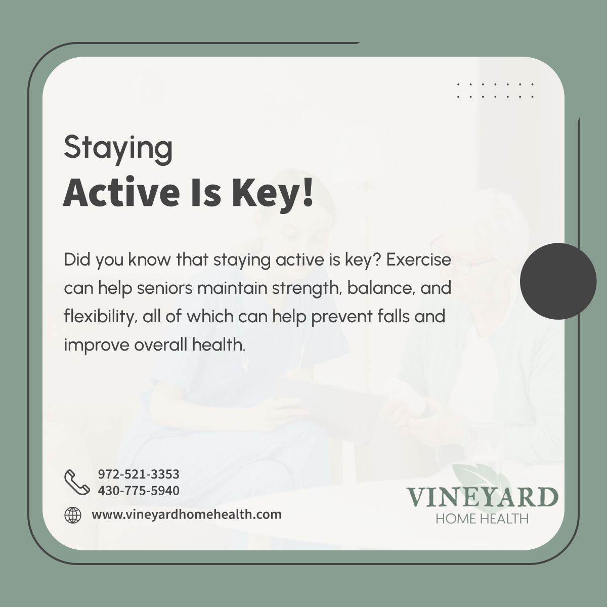 Incorporating a variety of activities, such as walking and swimming, into daily routines can provide comprehensive benefits for seniors' physical and mental health. By staying active, older adults can enjoy a more vibrant lifestyle as they age. 

#ActiveAging #SeniorFitness