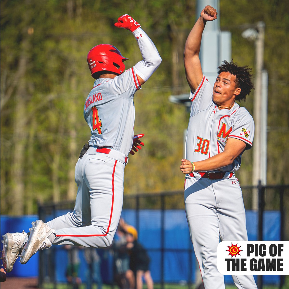 Getting the week started right with a win. Great offense and some clutch pitching late helped lead to the midweek win for the Terps @MDLottery #DirtyTerps