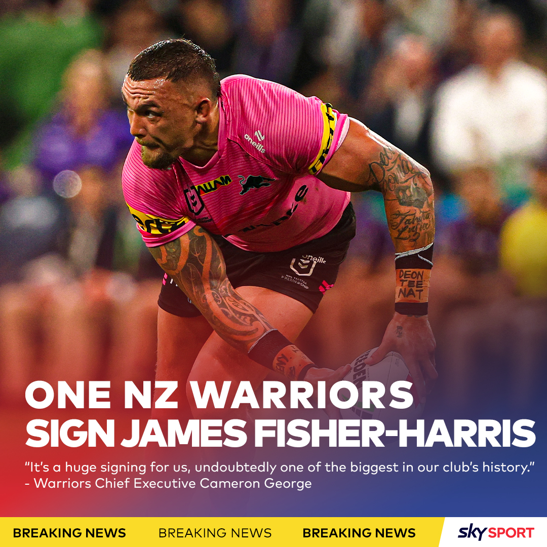 A HUGE signing for the @NZWarriors 🤯 James Fisher-Harris will link up with the Warriors from 2025 on a four-year deal 💚💙❤️ What do you think of the signing?