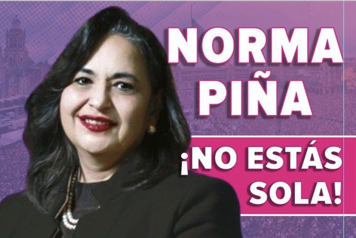 La ministra Piña no está sola. De una vez para que lo sepan los corruptos de Morena. La marea Rosa la respalda. Los ciudadanos conscientes nos hemos dado a la tarea de luchar contra las injusticias de estos buitres carroñeros!! Así que ya lo saben no es venganza es justicia!!