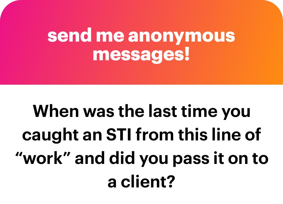 The inverted commas are a bit passive aggressive no? I've never tested positive for an sti. My safety practices are very thorough and sti's needn't be any more stigmatized than other communicable infections.