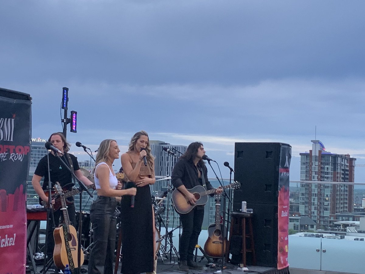 Saw @ColbieCaillat and special guest @theashleycooke on a rooftop in Midtown.