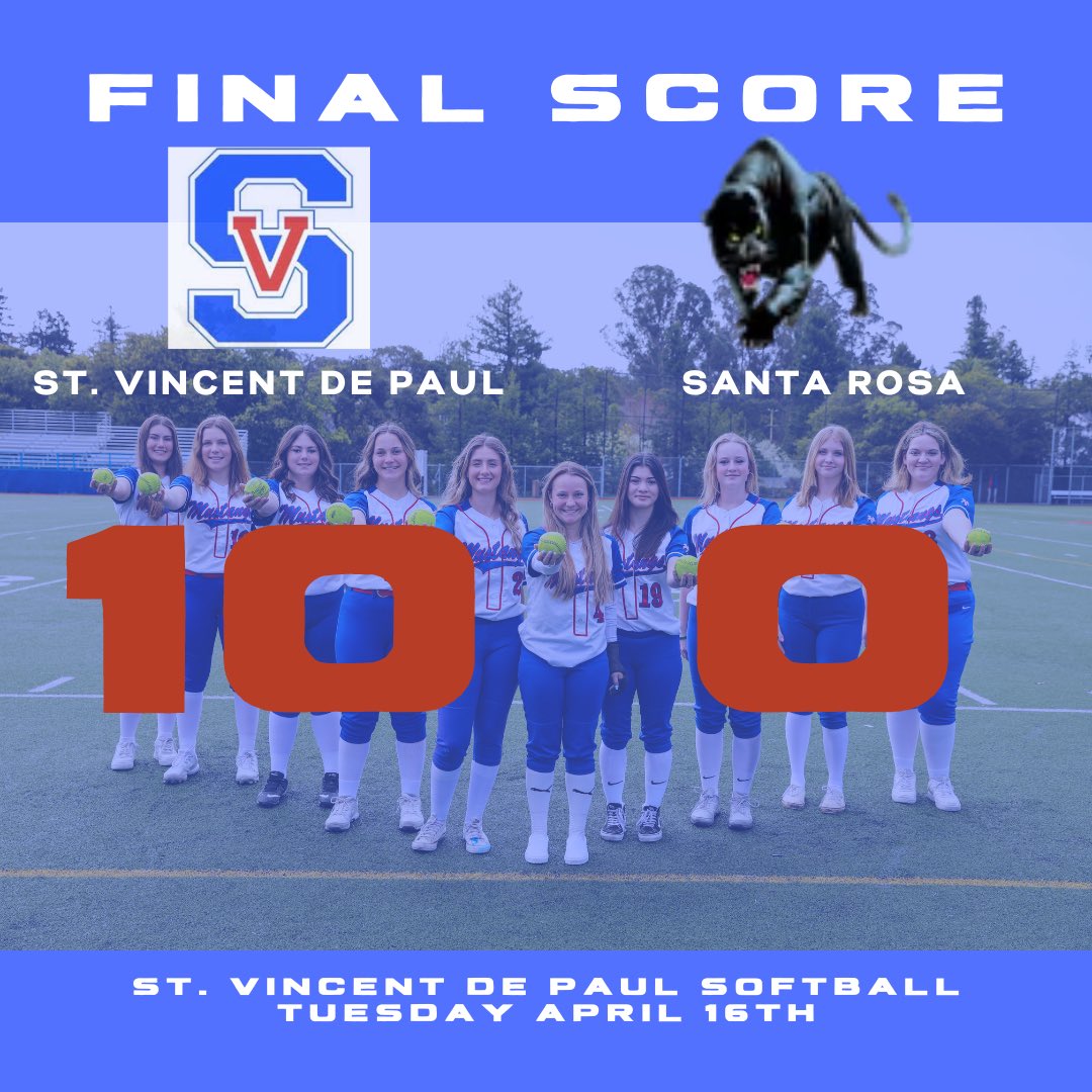 MUSTANGS WIN!! 
.
.
Makayla Bignardi pitched 5 innings, striking out 13 batters and throwing her second NO-HITTER of the year! 

Maddy Rynning went 1x2 with 2RBIs. Johana Stone went 1x2 with an RBI. Lidia Brady and Sydney Reagan each had 2RBIs.  

#GoMustangs🐴