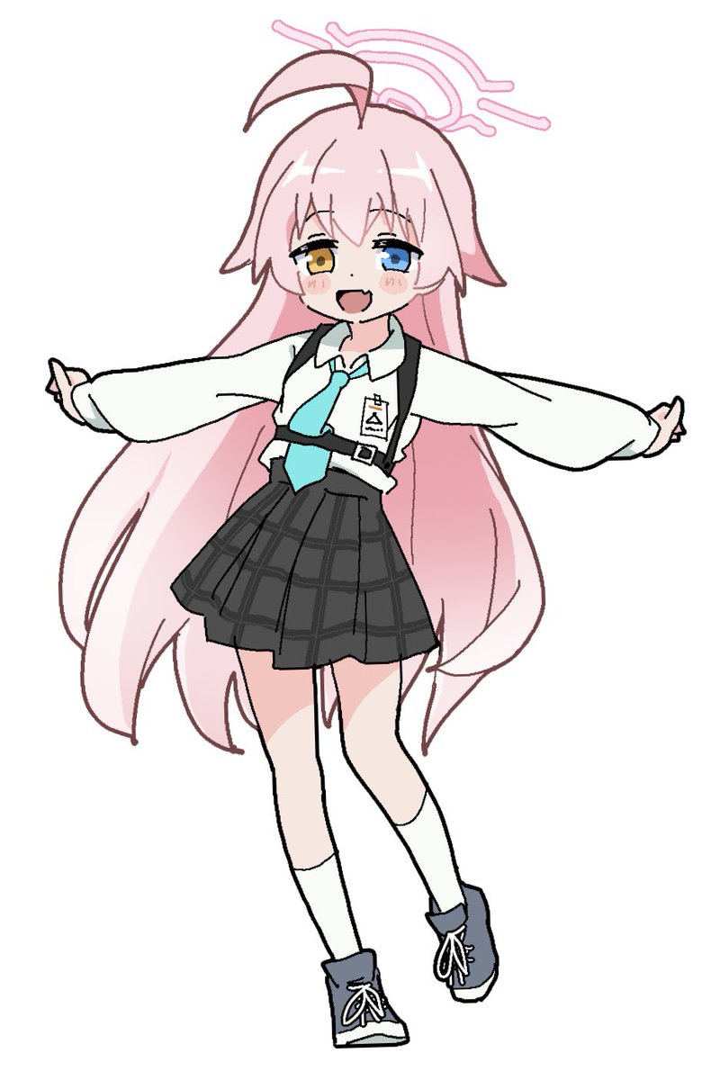 ホシノ「ホシノ先輩 かわいい〜! 」|あんかけ焼きそばのイラスト