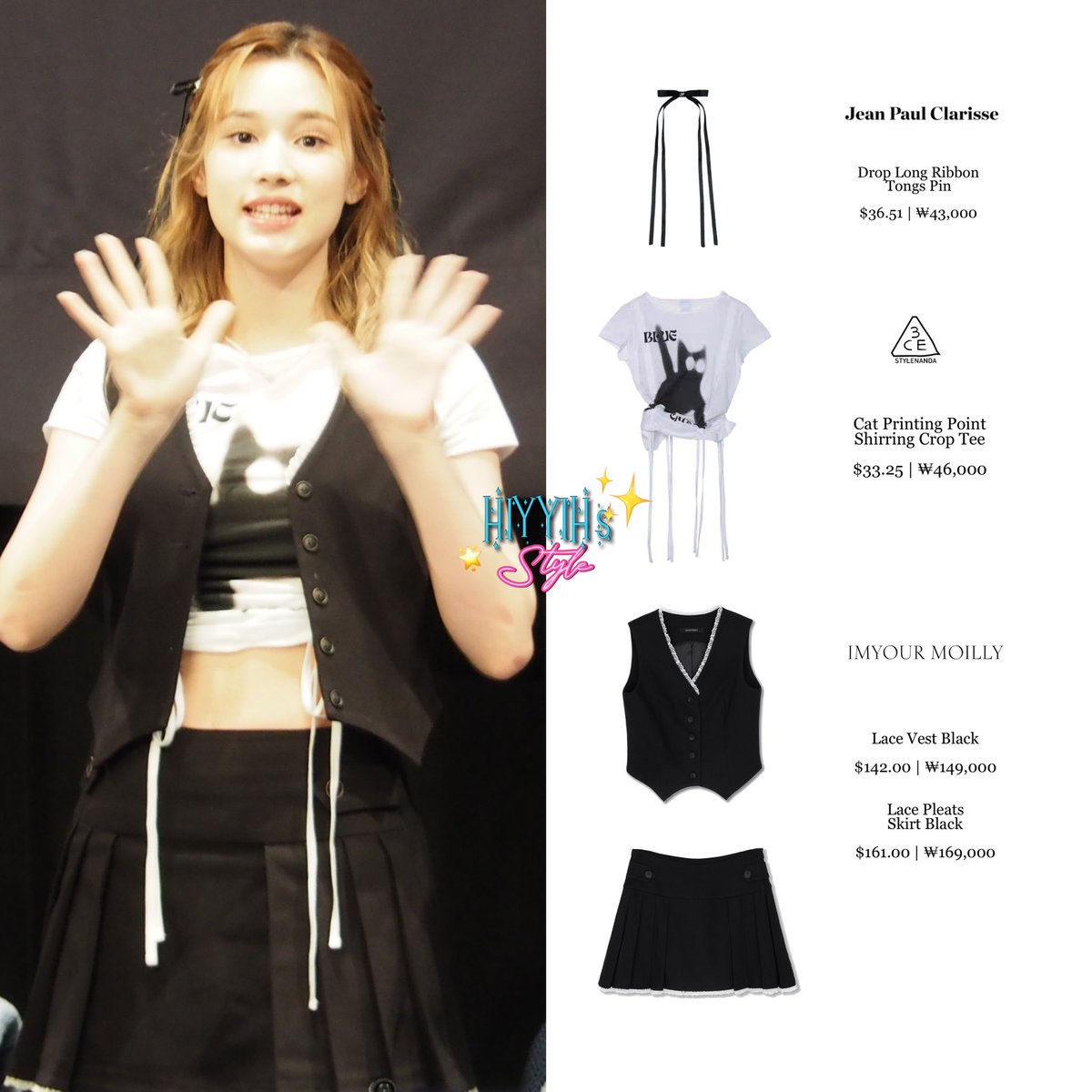 hiyyihstyle's tweet photo. [240330] Kep1er Japan 1st Album <𝐊𝐞𝐩𝟏𝐠𝐨𝐢𝐧𝐠> Hi-touch and Autograph Session

Hiyyih’s wearing:
#jeanpaulclarisse #3ce #stylenanda &amp; #imyourmoilly

#HIYYIH #히에 #HUENING_BAHIYYIH #휴닝바히에 #ヒュニンバヒエ #Kep1er #케플러 #ケプラー https://t.co/hJRBlYlewq
